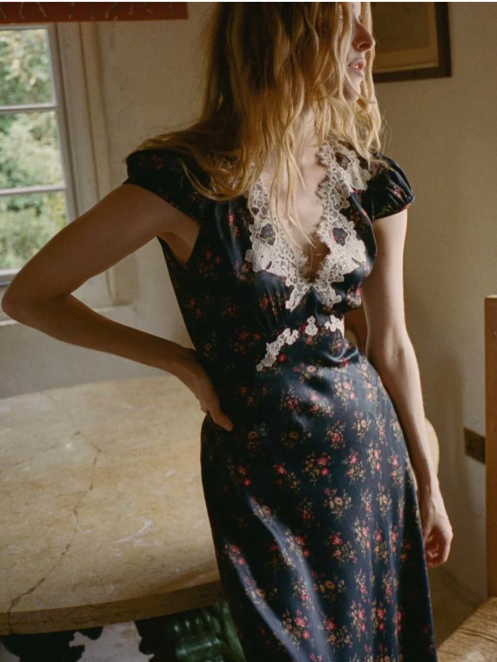 DOEN CORALINE DRESS -- FLEUR DU PALAIS -- size Large
